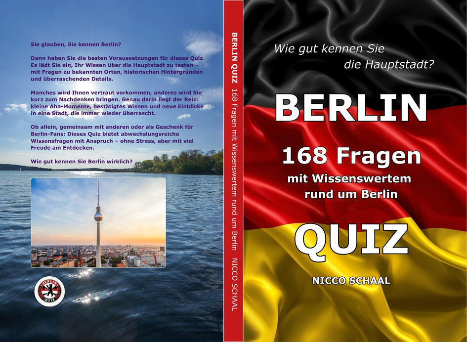 BERLIN QUIZ Hardcover Book Image.